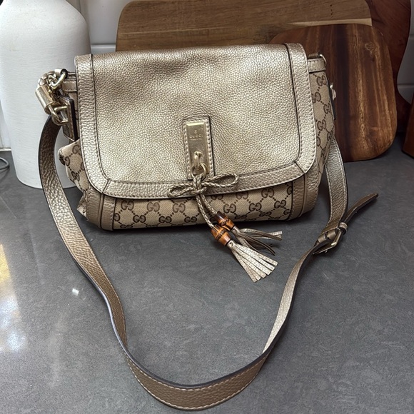 GUCCI 2-Way Bamboo Bella Shoulder Bag Handbag – Rare Vintage Style - Picture 1 of 13